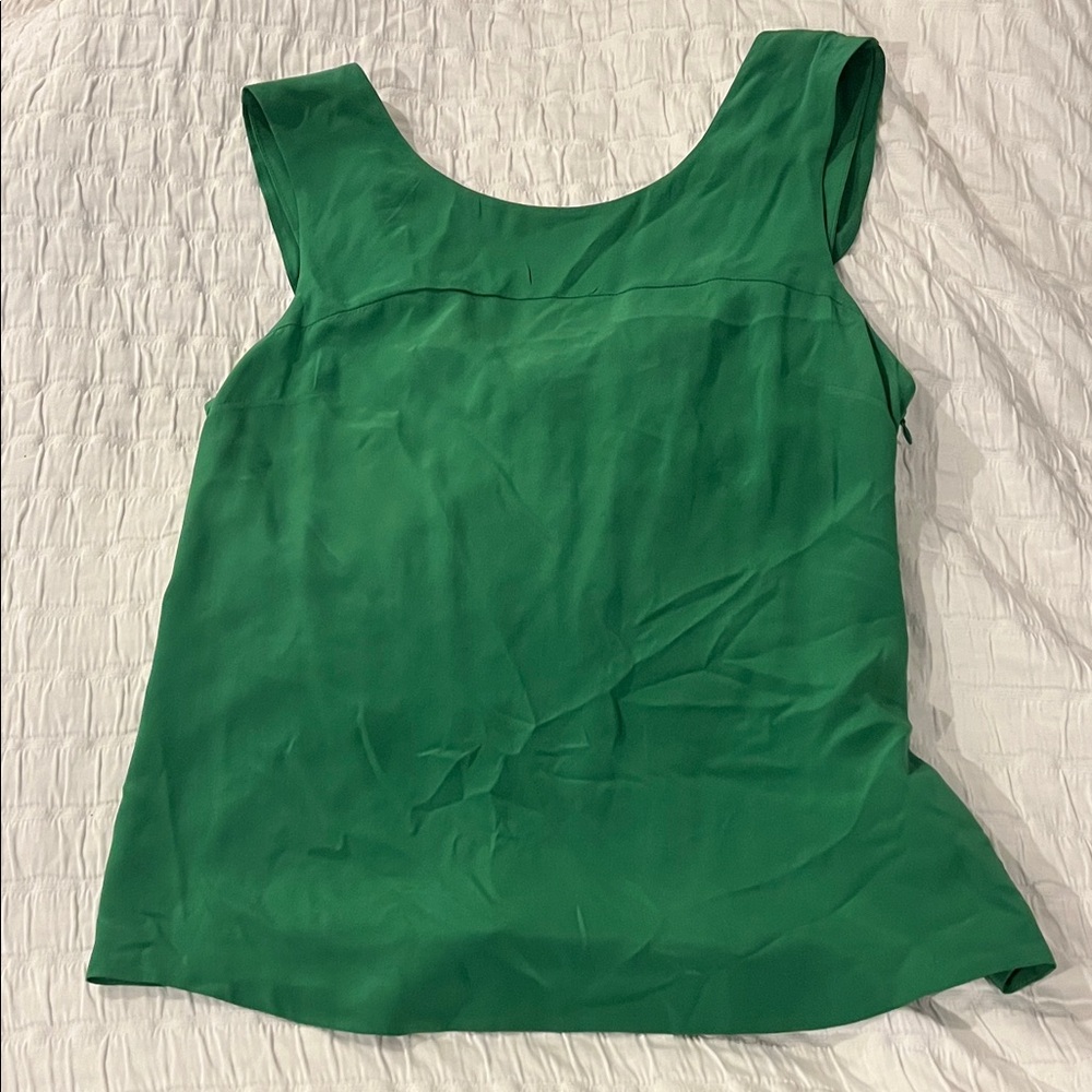 Mauve Vibrant Green Sleeveless Blouse